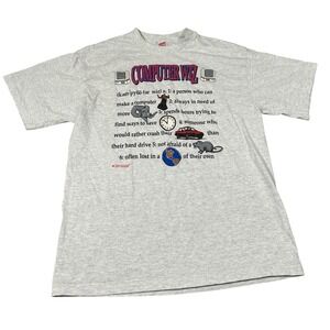 Vintage Soffe‎ Computer Wiz Definition Graphic T Shirt Mens Large